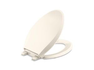 Kohler® 4636-RL-47 Toilet Seat, Cachet®, Elongated Bowl, Closed Front, Almond, Quick Release Hinge