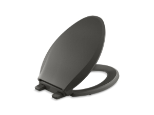 Kohler® 4636-RL-58 Toilet Seat, Cachet®, Elongated Bowl, Closed Front, Thunder Grey, Quick Release Hinge
