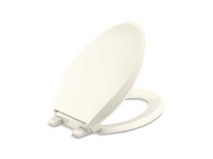 Kohler® 4636-RL-96 Cachet® Readylatch® Quiet-Close™ Elongated Toilet Seat, Biscuit