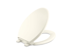 Kohler® 4733-RL-96 Toilet Seat, Glenbury™, Elongated Bowl, Closed Front, Biscuit, Quick Release Hinge