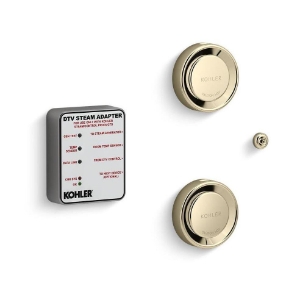 Kohler® 5549-K1-AF DTV+™ Tandem Adapter Kit, Adjustable Panel, 90 to 125 deg F Range, Vibrant® French Gold