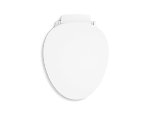 Kohler® 57777-WCF-0 Toilet Seat, Cymbal™, Plastic, White