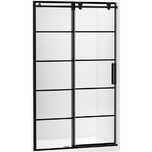 Kohler® 701695-G79-BL Composed® Door, Frameless Frame, Crystal Clear Tempered Glass, Matte Black, 3/8 in THK Glass, 74-7/8 in H Opening, 44-1/8 to 47-7/8 in W Opening