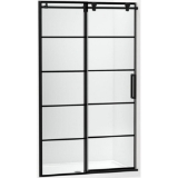 Kohler® 701695-G79-BL Composed® Door, Frameless Frame, Crystal Clear Tempered Glass, Matte Black, 3/8 in THK Glass, 74-7/8 in H Opening, 44-1/8 to 47-7/8 in W Opening