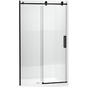 Kohler® 701695-G81-BL Composed® Sliding Door, Frameless Frame, Crystal Clear Tempered Glass, Matte Black, 3/8 in THK Glass, 74-7/8 in H Opening, 44-1/8 to 47-7/8 in W Opening