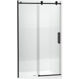 Kohler® 701695-G81-BL Composed® Sliding Door, Frameless Frame, Crystal Clear Tempered Glass, Matte Black, 3/8 in THK Glass, 74-7/8 in H Opening, 44-1/8 to 47-7/8 in W Opening