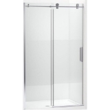 Kohler® 701695-G81-SHP Composed® Sliding Door, Frameless Frame, Crystal Clear Tempered Glass, Bright Polished Silver, 3/8 in THK Glass, 74-7/8 in H Opening, 44-1/8 to 47-7/8 in W Opening
