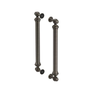 Kohler® 701728-2BZ Artifacts® Victorian Inspired Design Door Handle, 16-3/8 in L 2-7/8 in W 1-5/8 in H, Stainless Steel/Zinc/Plastic, Oil-Rubbed Bronze
