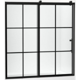 Kohler® 702253-10G79-BL Rely® Sliding Bath Door, 56-5/8 to 59-5/8 in W Opening, 3/8 in THK Glass, Matte Black