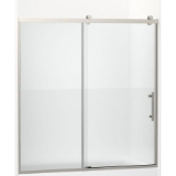 Kohler® 702253-10G81-BNK Rely® Sliding Bath Door, 56-1/8 to 59-7/8 in W Opening, 3/8 in THK Glass, Anodized Brushed Nickel