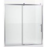 Kohler® 702253-10G81-SHP Rely® Sliding Bath Door, 56-5/8 to 59-5/8 in W Opening, 3/8 in THK Glass, Bright Polished Silver