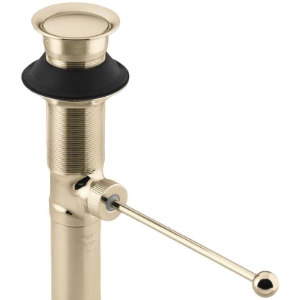 Kohler® 7114-AF 7114 Pop-Up Drain, For Use With Fixtures and Faucets, 1-1/4 in Connection, Brass