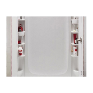 Sterling® 72332106-0 Back Wall With Age-in-Place Backerboards, STORE®, 8-1/4 in L x 60 in W x 74-1/4 in H, Vikrell®
