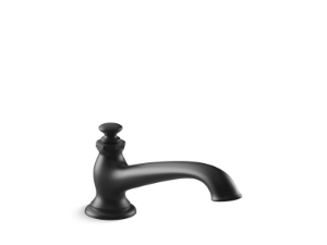 Kohler® 72777-BL Artifacts® Flare Design Bath Spout, 15 gpm Flow Rate, 3 in H Spout, Matte Black
