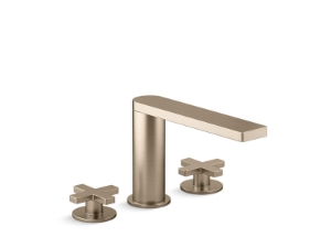 Kohler® 73081-3-BV Composed® Two Cross Handle Bathroom Sink Faucet, 5-3/4 in H Spout, 2 Handles, Vibrant® Brushed Bronze