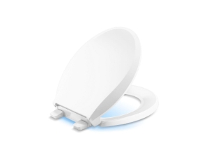 Kohler® 75758-RL-0 Nightlight Toilet Seat, Cachet®, Round Bowl, Closed Front, Plastic, Quiet-Close™ Hinge