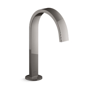Kohler® 77968-TT Components® Widespread Faucet Spout, 6-5/16 in, 1.2 gpm, 4.5 lpm, Maximum flow rate at 60 psi, 4.14 bar, Brass, Vibrant® Titanium