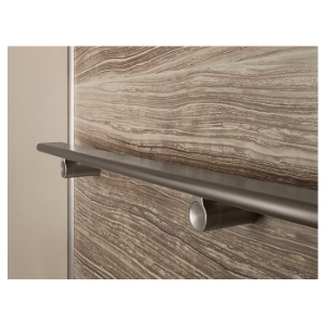 Kohler® 97628-BL Choreograph™ Shower Barre, 54 in OAL x 3-1/2 in OAD, Anodized Aluminum, Matte Black