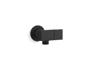 Kohler® 98354-BL Exhale® Wall-Mount Handshower Holder With Supply Elbow and Check Valve, Matte Black
