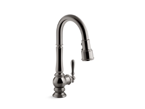 Kohler® 99261-TT Artifacts® Pull-Down Kitchen Sink Faucet With Three-Function Sprayhead, Vibrant Titanium