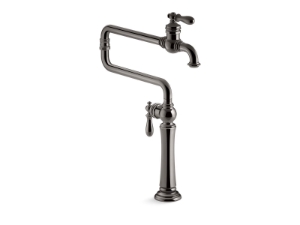 Kohler® 99271-TT Artifacts® Pot Filler Kitchen Faucet, 3.2 gpm Flow Rate, Articulating Swing Spout, Vibrant® Titanium, 1 Handle