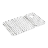 Kohler® 24269-ST Ironridge™ Sink Bowl Rack, 29-3/8 in L x 18-1/16 in W x 1-13/16 in H, Rectangular Shape, 2 Compartments