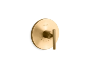 Kohler® T14488-4-2MB Purist® Mastershower® Temperature Control Valve Trim With Lever Handle, Vibrant Brushed Moderne Brass