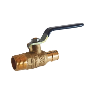LEGEND 101-463NL T-1960NL Cold Expansion Ball Valve, 1/2 in Nominal, MNPT x PEX End Style, DZR Forged Brass Body, Full Port