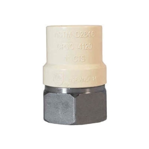 LEGEND 302-445 Pipe Adapter, 1 in Nominal, FNPT x CPVC End Style, 304 Stainless Steel