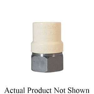LEGEND 302-443 Pipe Adapter, 1/2 in Nominal, FNPT x CPVC End Style, 304 Stainless Steel