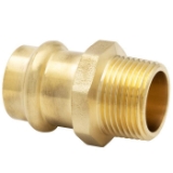 LEGEND 450-756P Adapter, 1-1/4 in Nominal, Press x MNPT End Style, Brass