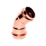 LEGEND 450-028P 45 deg Elbow, 2 in Nominal, Press End Style, Copper