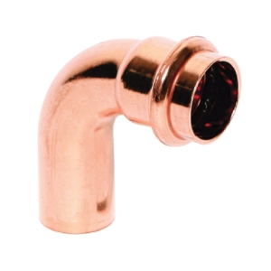LEGEND 450-043P 90 deg Street Elbow, 1/2 in Nominal, Fitting x Press End Style, Copper