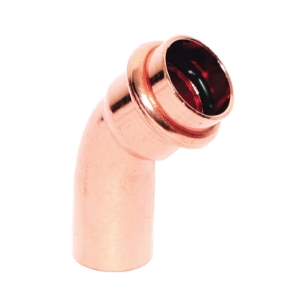 LEGEND 450-064P 45 deg Street Elbow, 3/4 in Nominal, Fitting x Press End Style, Copper