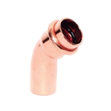 LEGEND 450-067P 45 deg Street Elbow, 1-1/2 in Nominal, Fitting x Press End Style, Copper