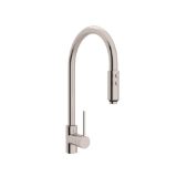 Rohl® LS57L-STN-2 Pirellone™ Tall Pull-Down Kitchen Faucet, Satin Nickel