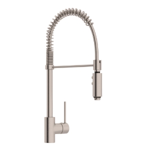 Rohl® LS64L-STN-2 Pirellone™ Modern Kitchen Faucet, 1.8 gpm, Satin Nickel, 1 Faucet Hole