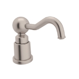 Rohl® LS650CSTN Traditional Soap Dispenser, Deck Mounting, Brass, Satin Nickel