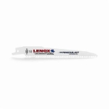 Lenox® 20495B156R Bi-Metal Shatter-Resistant Reciprocating Saw Blade, 12 in L x 3/4 in W, 6 TPI, Steel Body, Universal/Toothed Edge Tang