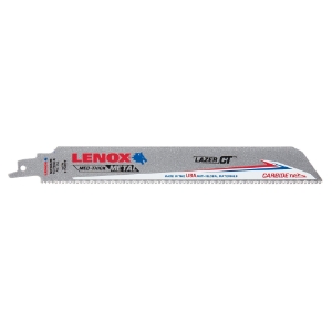 Lenox® LAZER CT™ LXAR9110CT-1 Reciprocating Saw Blade, 9 in L x 1 in W, 10 TPI