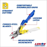 Lenox® LXHT14340 Aviation Snip, Straight Snip