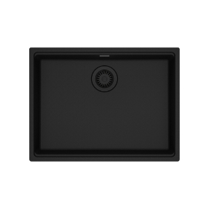 Franke MAG11023ADA-MBK Maris Undermount 25-in x 18.94-in Granite ADA Single Bowl Sink, Matte Black