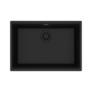 Franke MAG11025-ONY Maris Undermount 27-in x 19-in Granite Single Bowl Kitchen Sink, Onyx