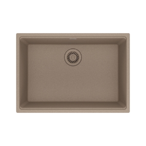 Franke MAG11025-OYS Maris Undermount 27-in x 19-in Granite Single Bowl Kitchen Sink, Oyster