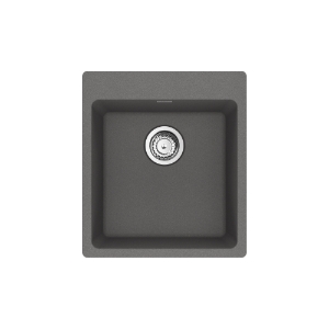 Franke MAG61015-SHG-S Maris Dual Mount 17.31-in x 19.69-in Granite Single Bowl Bar/Prep Sink, Stone Grey