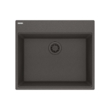 Franke MAG61023-SLG Maris Topmount 25-in x 22-in Granite Single Bowl Kitchen Sink, Slate Grey