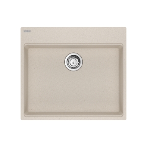 Franke MAG61023ADA-CHA-S Maris Topmount 25-in x 22-in Granite ADA Single Bowl Kitchen Sink, Champagne