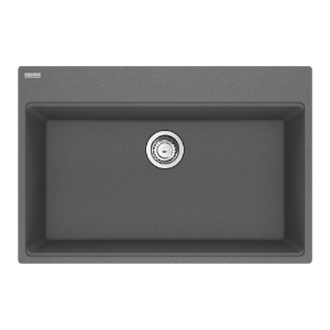 Franke MAG61029-SHG-S Maris Topmount 31-in x 20.88-in Granite Single Bowl Kitchen Sink, Stone Grey