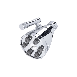 Perrin & Rowe® MB0190APC Graceline® Showerhead Shower Calliano Adjustable, 1.75 gpm Min, Wall Mounting, Polished Chrome