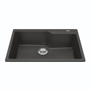 Kindred MGSM2031-9SLGN Granite Series 30.7-in LR x 19.69-in FB Drop-In Single Bowl Granite Kitchen Sink, Slate Grey